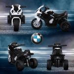 BMW S1000RR Licensierad Elektrisk Barnmotorcykel Trehjuling med Batteri Stål Svart 66 X 37 X 44 Cm