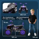 Elektrisk Quad för Barn 24V med 4 Hjul, Strålkastare, USB, MP3, 6,5 km/h, 3-8 År