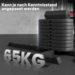 Multifunktionell Träningsstation med 65 kg Viktblock, Justerbar, Stål, Syntetiskt Läder