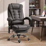 Kontorsstol med Massagefunktion, Ergonomisk, Grå, 65 x 160 x 104 cm