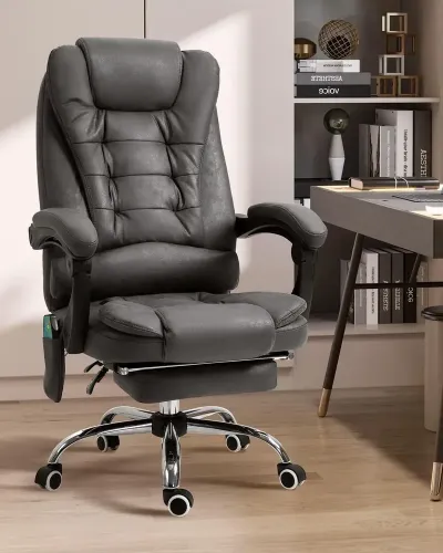 Kontorsstol med Massagefunktion 65 x 160 x 104 cm