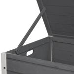 Hundhus Vattentätt med Dörr Nätlåda för Utomhusbruk Gran Grå 80 X 55 X 53,5 Cm