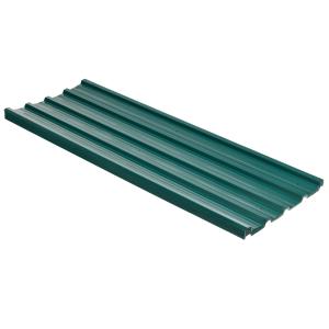 Takplåt 12-pack Trapetsplåt för Takbeklädnad och Väderskydd Hållbar och Väderbeständig Grön Galvaniserat Stål 129 x 45 cm