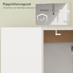 Tvättställsskåp Underskåp Vit MDF för Badrum Soft Close-Dörrar Modern Design Förvaring under Handfat Enkel Montering 60 × 35 × 58 cm
