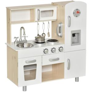 Barnkök med Tillbehör Drömkök för Barn från 3 År Leksakskök Furu och MDF Vit 74 X 30 X 81 Cm