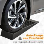 Åtkomstramp 2-Pack Tröskelramp Kantramp Gummiramper för Bilar och Rullstolar Svart 70 X 20 X 8 Cm