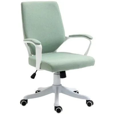 Ergonomisk Kontorsstol i Grönt Tyg 62 x 69 x 92-100 cm