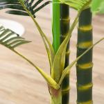 Konstgjord Växt Palm Konstträd i Kruka Grön av Plast för Vardagsrum och Kontor Naturtrogen Dekoration Höjd 190 cm