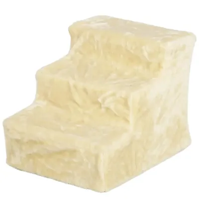 Hopfällbar Djurtrappa 3 Steg, Beige