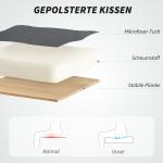 Kontorsstol med Massagefunktion, Höjdjusterbar och Fällbart Ryggstöd, Rullbar, Grå
