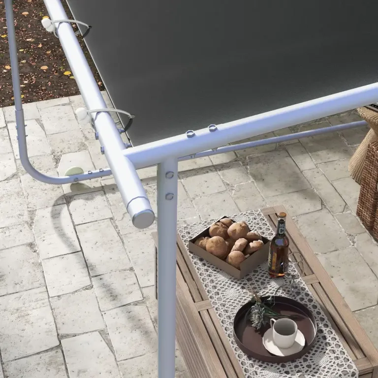 Tunnelväxthus Polytunnel Mörkgrön av PE och Stål 6 x 3 m
