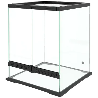 Terrarium Reptilbox Svart av Metall 45 x 45 x 60 Cm