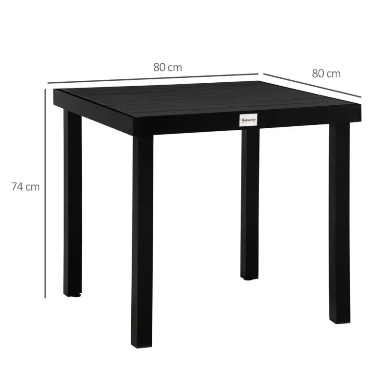 Trädgårdsbord i Komposit 4 Personer 80 x 80 x 74 cm