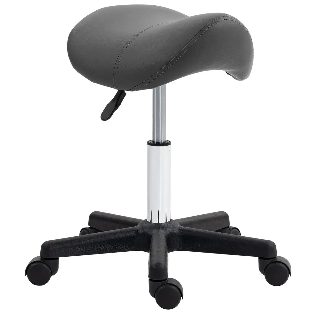 Sadelformad Rullpall Höjdjusterbar 48 x 47 x 45–59 cm
