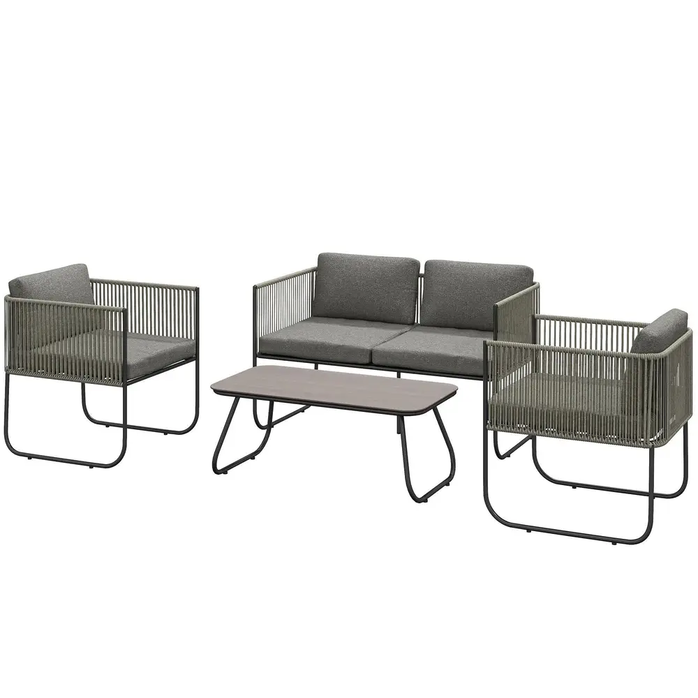 Trädgårdsmöbelset i Konstrotting Loungeset 116x60x69 cm