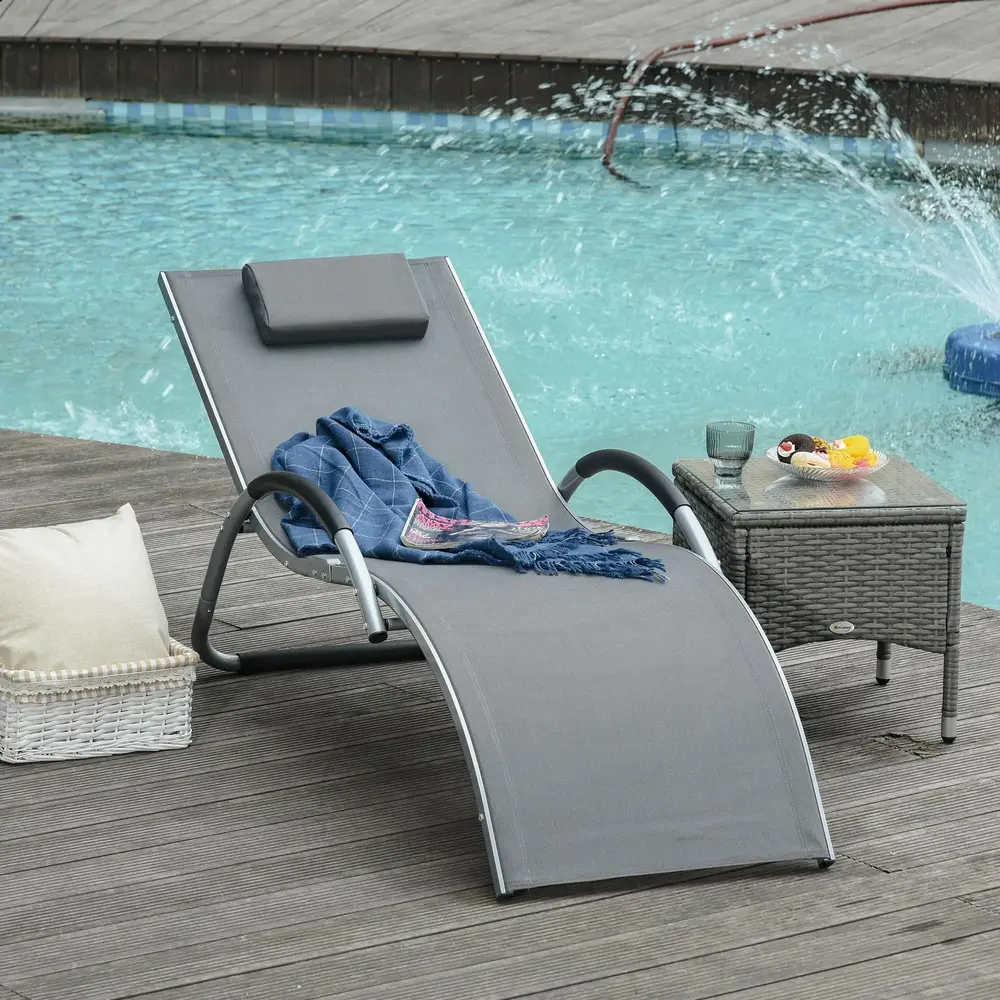 Solstolar med Dynor 2-Pack Ergonomiska 160 x 60 x 65 Cm