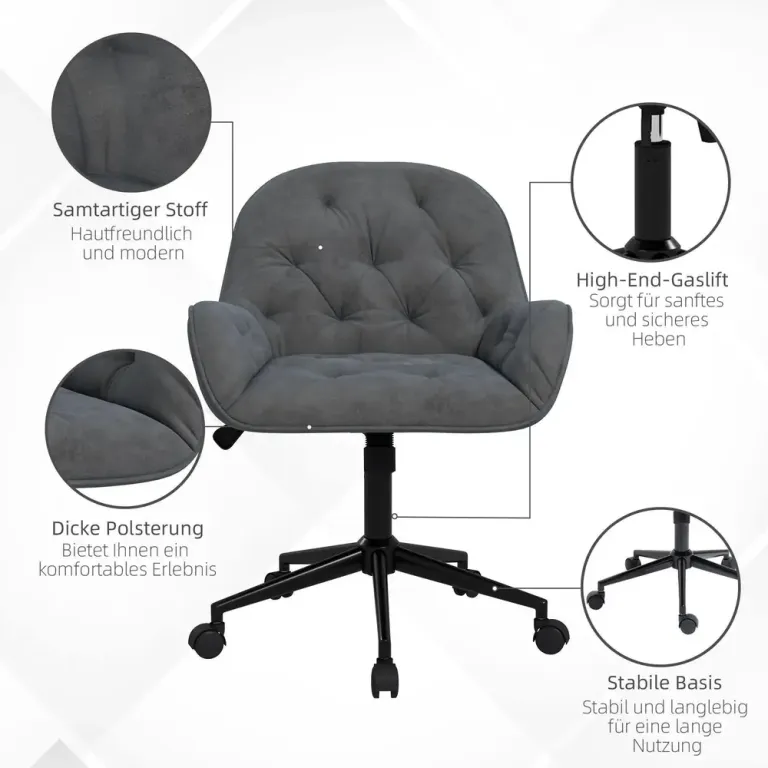 Ergonomisk Kontorsstol Chefsstol Höj- & Sänkbar