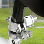 Cykelkoppel Hundkoppel för Cykel Svart av Metall för Hundar Enkel Montering för Cykling och Jogging