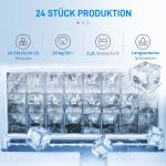 Iskubsmaskin 20 kg/24h med 3,2 L Vattentank, Svart, 2,3 L