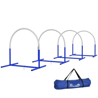Agility Träningsset Hundsport Vit av PE 88 x 64 x 95 cm