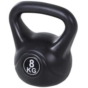 Kettlebell Prisvärd Svart för Hemmaträning och Styrketräning Fylld med Sand för Nybörjare Kraftfull Modell för Fitness och Hälsa 8 kg
