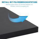 Parasollställ Paraplyhållare Metall för Ø35/38/48 Mm Paraplyer Stabil och Robust Svart 45 X 45 X 39 Cm