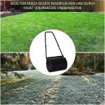 Gräsmattrulle U-Handtag Trädgårdsrulle 40 Cm Diameter 60 L Vattensandfyllning Metall för Perfekt Gräsmatta Svart 57 X 40 X 123 Cm