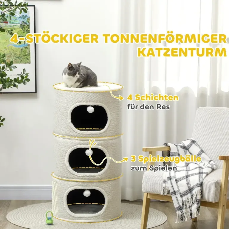 Klöstunna 4 Våningar med Kattgrottor, Beige