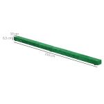 Gymnastikbom Hopfällbar med Halkfri Yta och Robust Träram för Träning och Motion Hållbar och Stabil Blå Mocka 210 x 10 x 6,5 cm