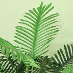 Konstgjord Växt Palm Grön av Plast för Inomhus och Utomhusbruk Konstträd med 36 Grenar 160 cm