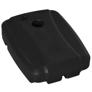Fyllbar Parasollfot 100 kg, Tungt Paraplystativ för Fribärande Parasoll, Stabil Hållare med Korsfot, Svart, 80 x 60 x 20 cm