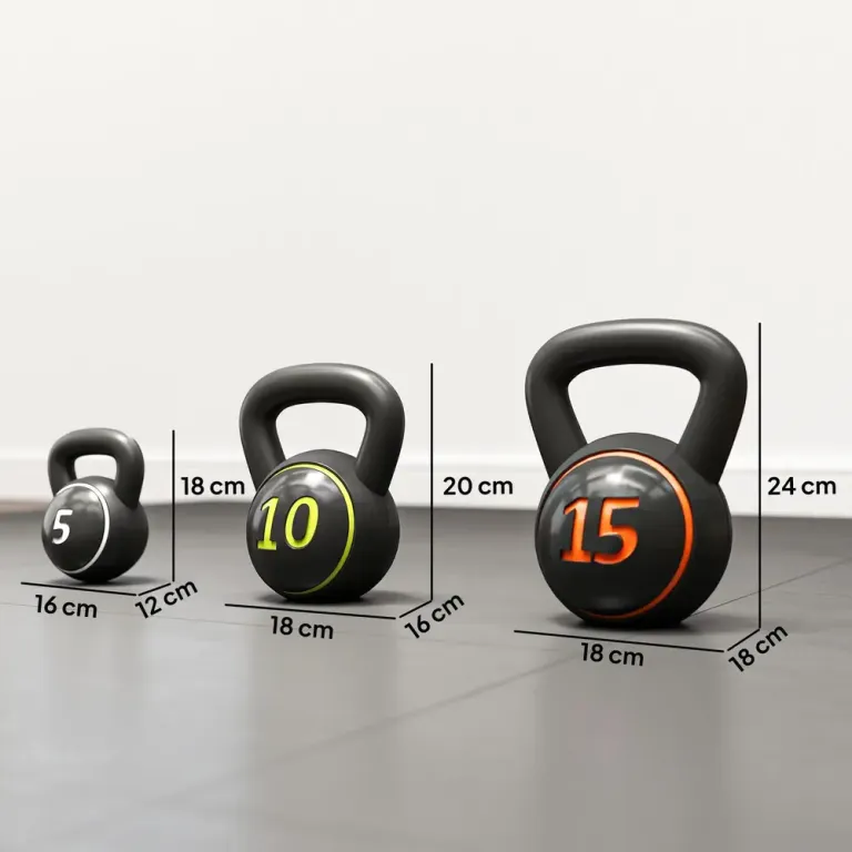 Kettlebell-Set 3 Kettlebells (2,2 Kg / 4,5 Kg / 6,8 Kg)