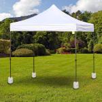 Paviljongbasvikter 4-Pack för Partytält Vatten Sand PE Stabilt Stöd för Utomhusevenemang Ø24 X H25 Cm