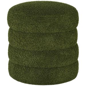 Rund Pall, Teddyfleece, upp till 120 kg, Grön, Ø40 x 45 cm