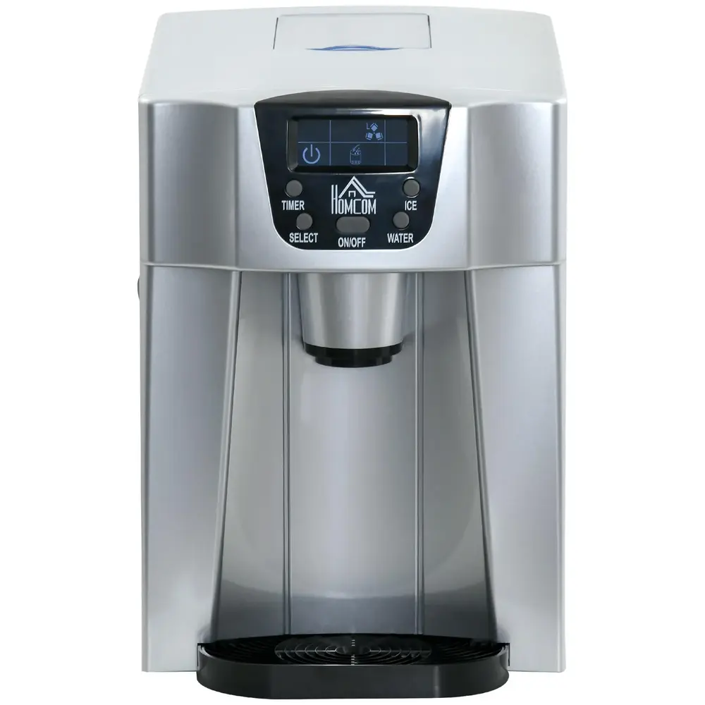 Ismaskin med Timerfunktion 1,2 L Vattentank Silver