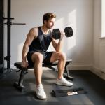 Justerbar Hantel med Viktlägen och Förvaringsställ för Styrketräning Ergonomisk och Hållbar Svart Stål och Plast 7, 13, 18 och 24 kg