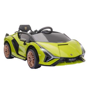 Elbil för Barn, Lamborghini, 3–5 km/h, Fjärrkontroll, 3–5 År, Grön
