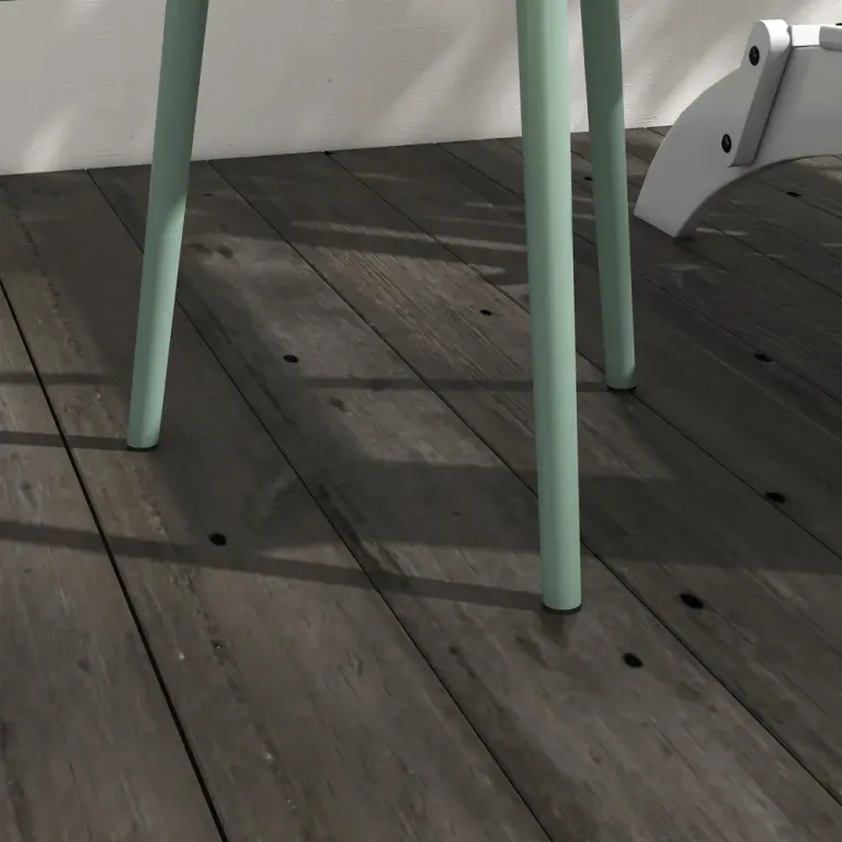 Trädgårdsbord Sidobord med Upphöjd Kant Grön av Stål 50 cm