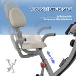 Motionscykel för Hemmaträning, Justerbar Cykel med Magnetiskt Motstånd, Tyst och Smidig Träningsmaskin, Svart