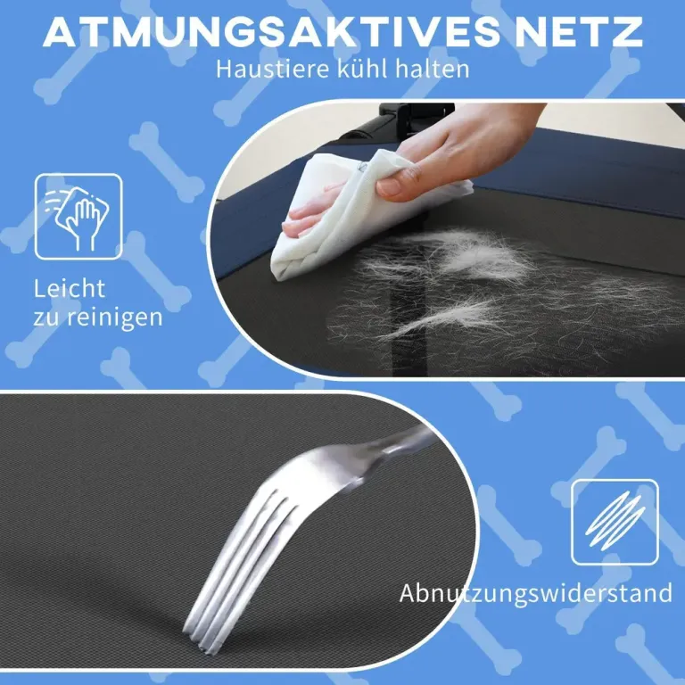 Förhöjd Hundsäng med Kapell 76 x 61 x 69,5 cm