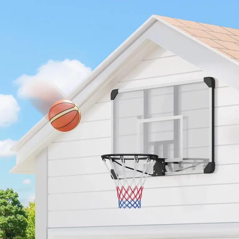 Basketkorg för Väggmontering med Bakplanka Vit