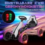 Elektrisk Barnkart, Säkerhetsbälte, Säte med Ryggstöd, Plast och Metall, upp till 5 km/h, Vit