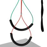 Träningsarm Trimarm Svart Silver av Metall för Medelstora Hundar Vikbar Skötarm med Klämma och Häckhållare Justerbar Höjd Praktisk
