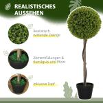 Konstgjord Växt Eukalyptus Set med 2 Krukväxter Grön av Plast för Hem och Kontor Dekorativa Växter Höjd 90 cm