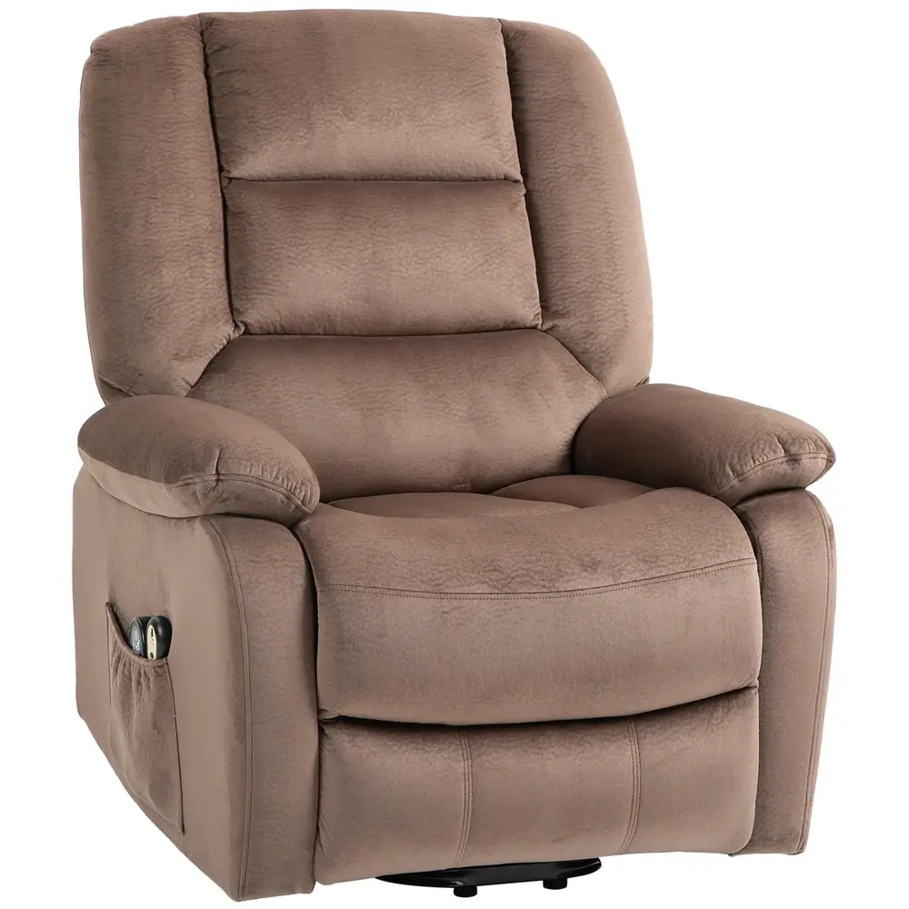 TV-Stol Massagestol Grå av Polyester 90 x 93 x 110 Cm