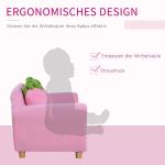 Barnsoffa Jordgubb Röd och Grön Mjuk Textil för Barnrum Mysig Fåtölj Dubbelsoffa och Enkelsoffa Bekväm