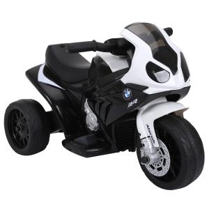 BMW S1000RR Licensierad Elektrisk Barnmotorcykel Trehjuling med Batteri Stål Svart 66 X 37 X 44 Cm