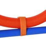 Agility Träningsset Blå Röd PE och Polyester för Hundsport 3 i 1 Slalom Tunnel och Hoppring Justerbar