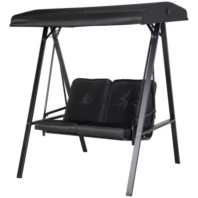 Trädgårdsgunga Hammock Svart 145 x 116 x 172 cm