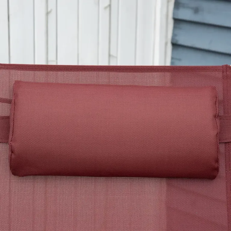 Solstol Balkongstol Vinröd 137 x 63,5 x 100,5 cm